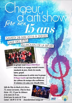 Affiche de la soirée dansante