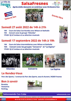 Après-midi dansant Salsa avec l'orchestre La Espina à Fresnes