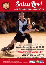 Soirée Salsa avec l'orchestre La Espina au Moulin de la Bièvre à L'Haÿ-les-Roses