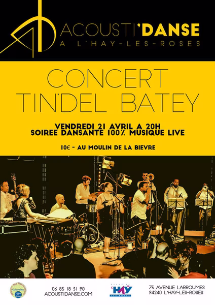flyer de la soirée salsa avec Tin'Del Batey