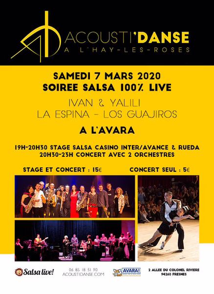 5ème édition du Festival Acousti'danse à L'Haÿ-les-Roses avec l'orchestre La Espina