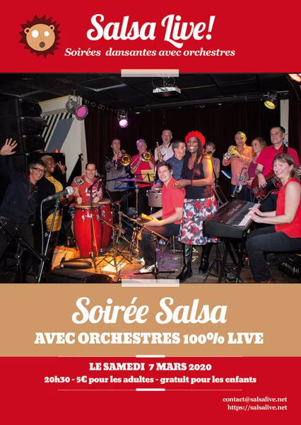 Soirée Salsa dansante live à l'Avara avec l'orchestre La Espina