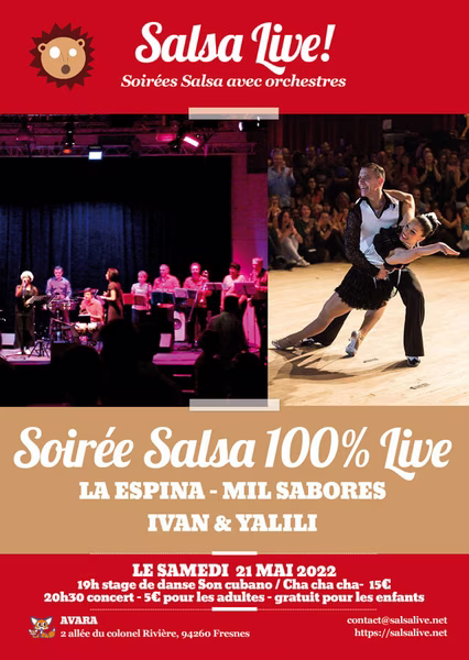 Soirée salsa dansante à Fresnes avec l'orchestre La Espina