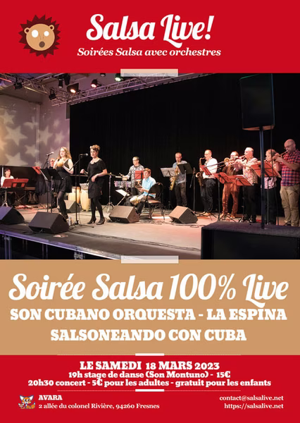 Salsa Salsa dansante à l'Avara à Fresnes avec l'orchestre La Espina