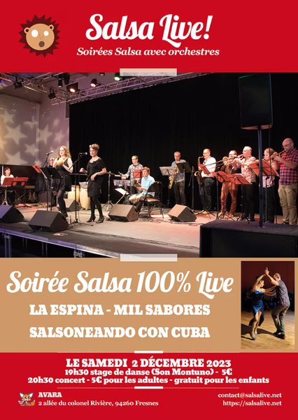 Soirée Salsa dansante à L'Haÿ-les-Roses avec l'orchestre La Espina