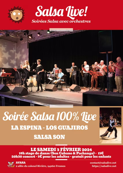 Soirée salsa dansante avec l'orchestre La Espina à Fresnes