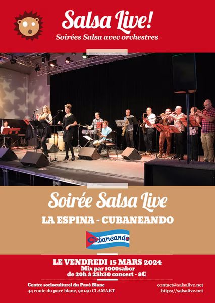 Soirée Salsa dansante avecl'orchestre La Espina et l'association Cubaneando à Clamart