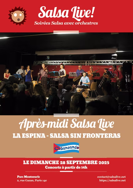 Après-midi Salsa au parc Montsouris à Paris avec l'orchestre La Espina et l'association Cubaneando de clamart