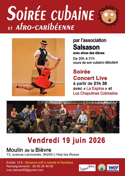 Soirée Salsa avec l'orchestre __La Espina__ et l'école de danse __SalsaSon__