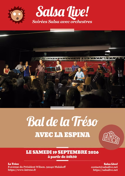 Soirée Salsa avec l'orchestre __La Espina__ à la Tréso à Malakoff